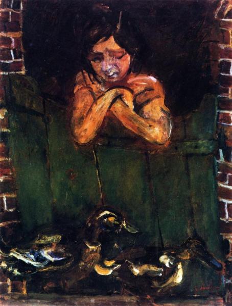 Girl With Ducks by Chaim Soutine