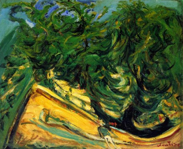 Green Trees by Chaim Soutine Oil Painting Reproductions