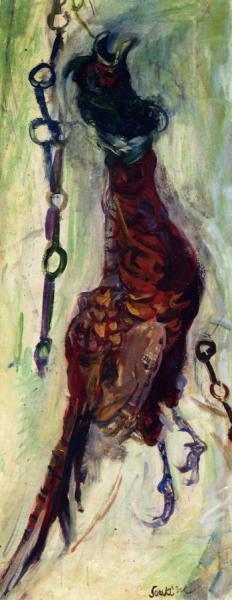 Hanging Pheasant (with Chains) by Chaim Soutine