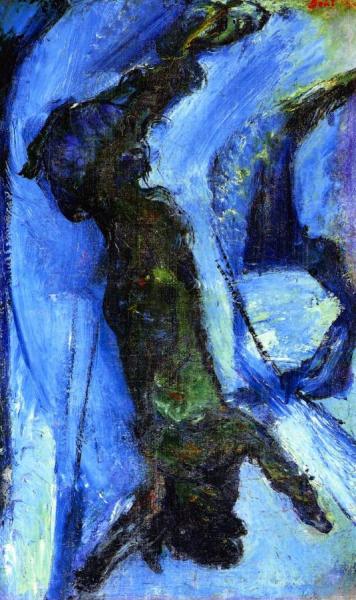 Hare Against A Blue Background by Chaim Soutine