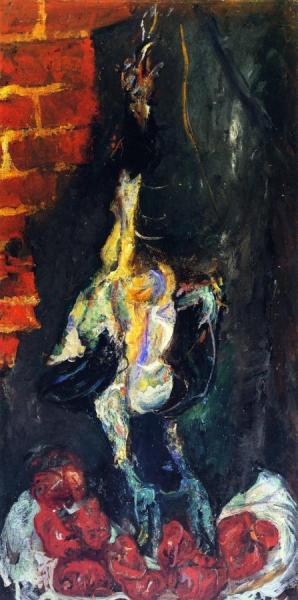 Hen And Tomatoes by Chaim Soutine