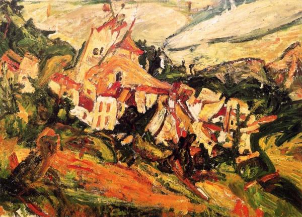 Houses At Céret by Chaim Soutine