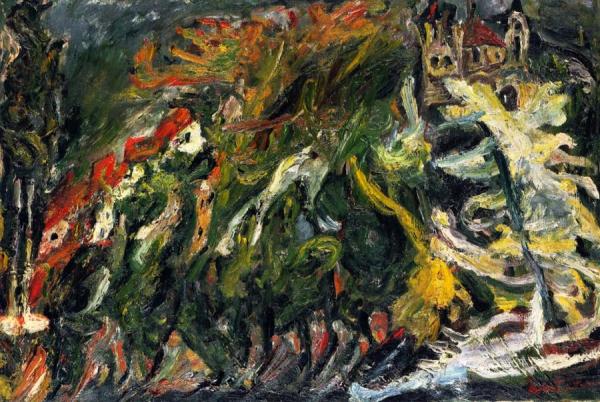 Houses On The Hill, Céret by Chaim Soutine
