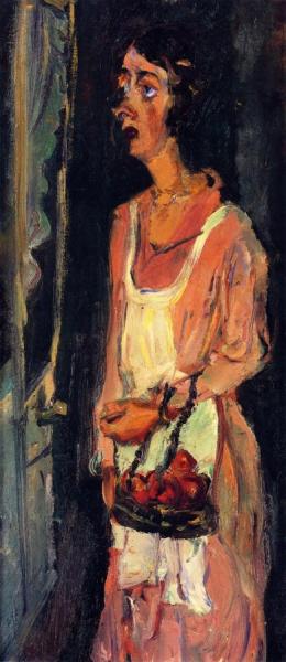 Jeanne With Bread Basket by Chaim Soutine
