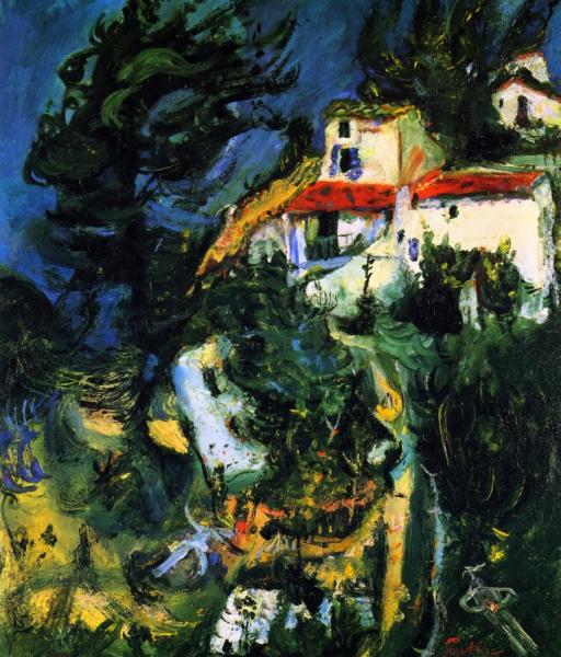 Landscape At Cagnes by Chaim Soutine