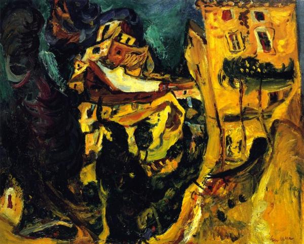 Landscape At Cagnes (la Gaude) by Chaim Soutine