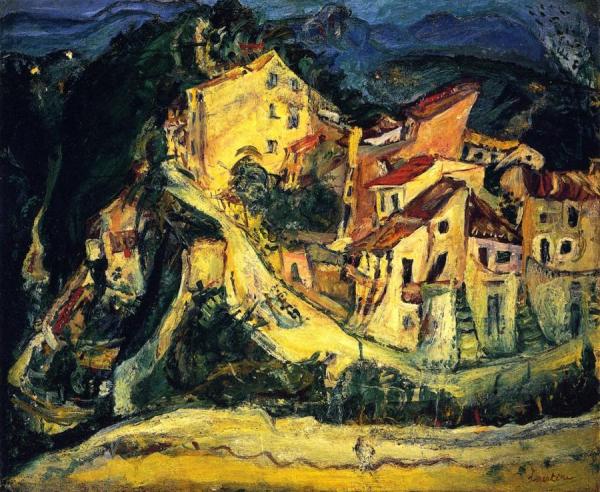 Landscape At Cagnes (la Gaude) by Chaim Soutine