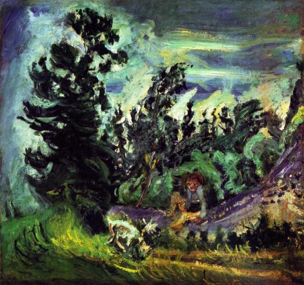 Landscape At Champigny by Chaim Soutine