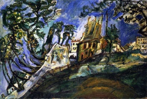 Landscape At Montmartre by Chaim Soutine