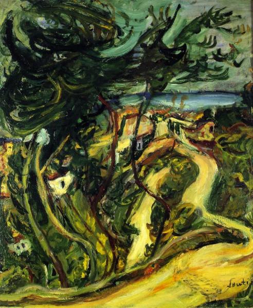 Landscape Of Cagnes by Chaim Soutine