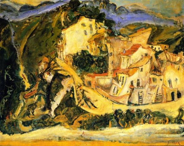 Landscape Of Cagnes by Chaim Soutine Oil Painting Reproductions