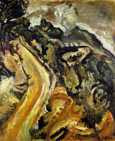 Landscape With Ascending Road by Chaim Soutine
