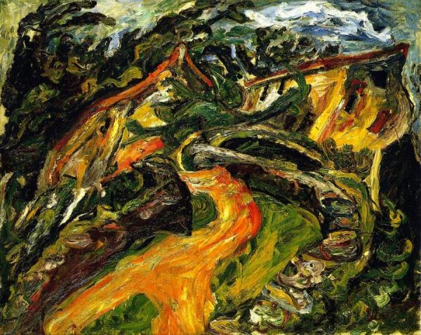 Landscape With Ascending Road by Chaim Soutine