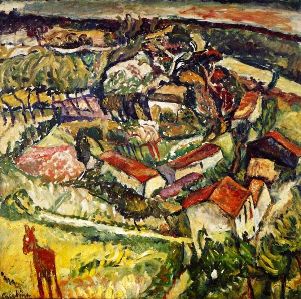 Landscape With Donkey by Chaim Soutine