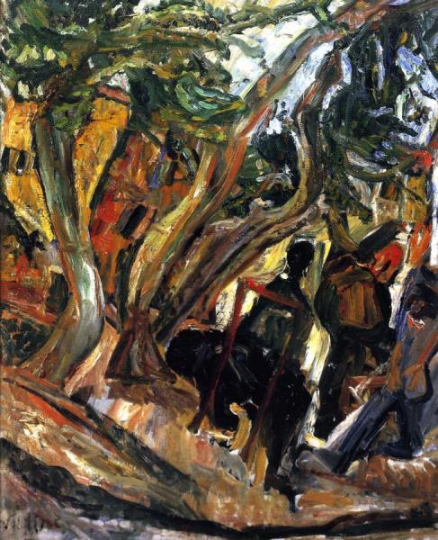 Landscape With Figures by Chaim Soutine