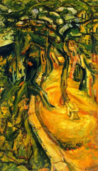 Landscape With Figures by Chaim Soutine