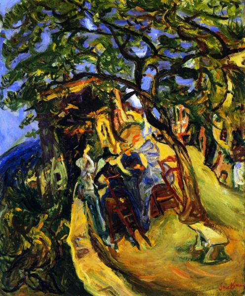 Landscape With Figures by Chaim Soutine