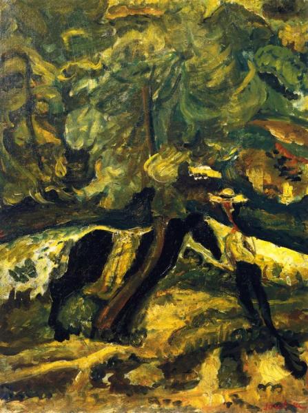 Landscape With Horse by Chaim Soutine Oil Painting Reproductions