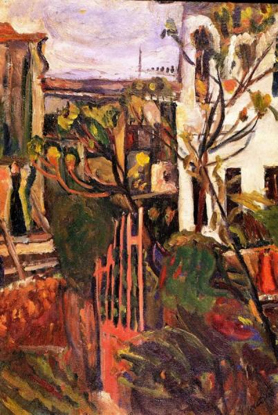 Landscape With House And Garden Near Paris by Chaim Soutine
