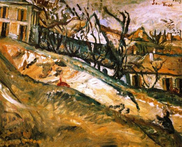 Landscape With House And Garden Near Paris by Chaim Soutine