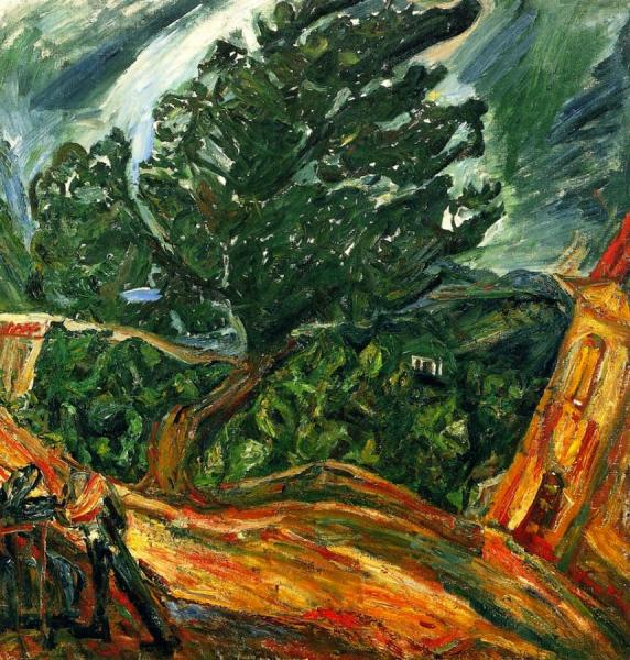 Large Blue Trees by Chaim Soutine