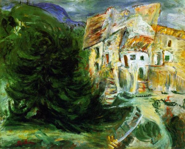 Large Tree In A Village In The South Of France by Chaim Soutine Oil Painting Reproductions