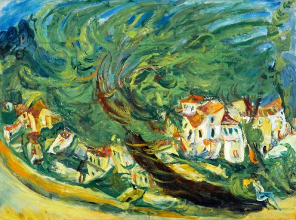 Leaning Tree by Chaim Soutine Oil Painting Reproductions