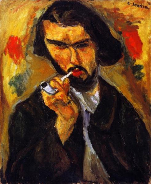 Man With A Pipe by Chaim Soutine