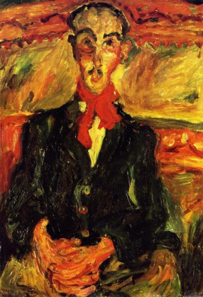 Man With Red Scarf by Chaim Soutine