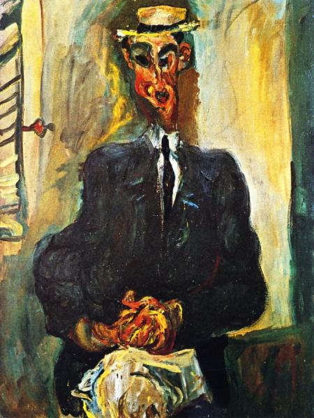 Man With Straw Hat by Chaim Soutine