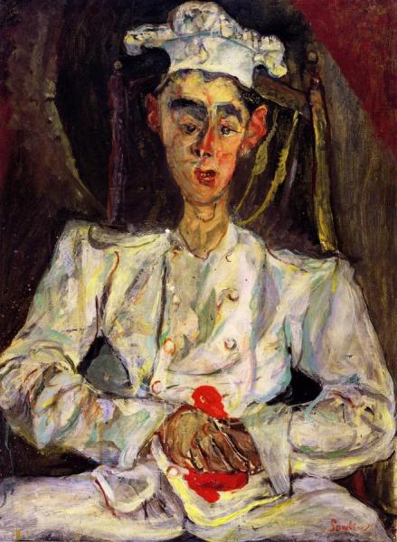 Pastry Cook With Red Handkerchief by Chaim Soutine