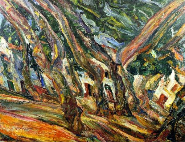 Plane Trees At Céret by Chaim Soutine Oil Painting Reproductions