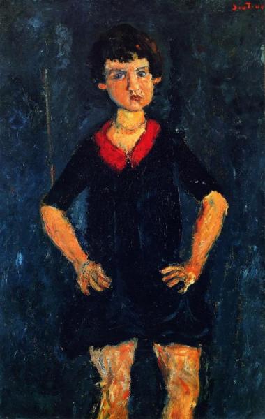 Portrait Of A Child In Blue by Chaim Soutine