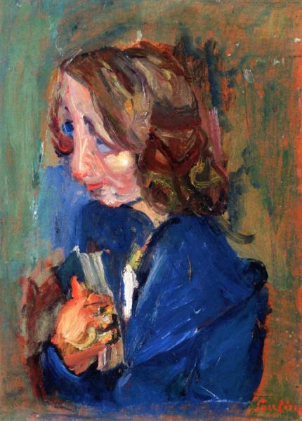 Portrait Of A Young Girl by Chaim Soutine
