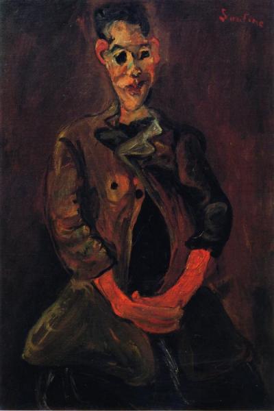 Portrait Of A Young Man by Chaim Soutine