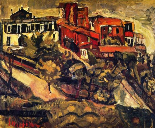 Red Houses by Chaim Soutine