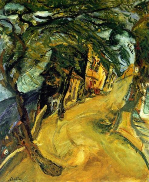 Road Up The Hill by Chaim Soutine