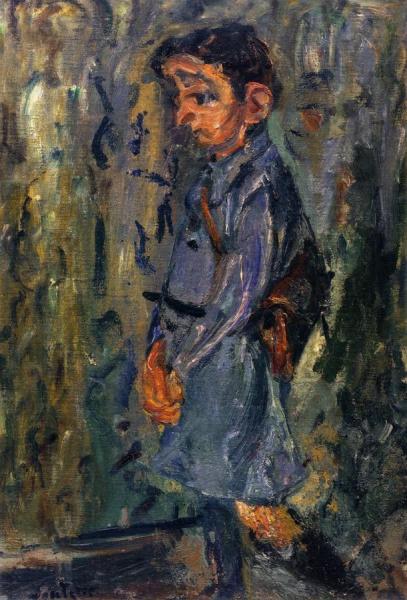 School Boy In Blue by Chaim Soutine Oil Painting Reproductions