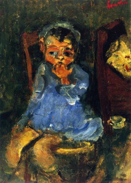 Seated Child In Blue by Chaim Soutine