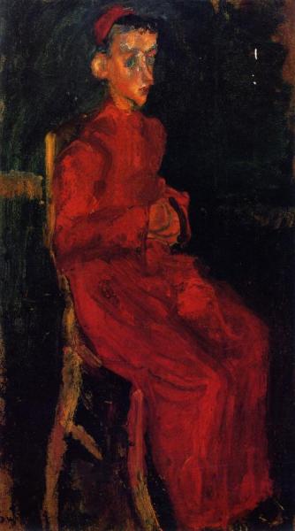 Seated Choir Boy by Chaim Soutine