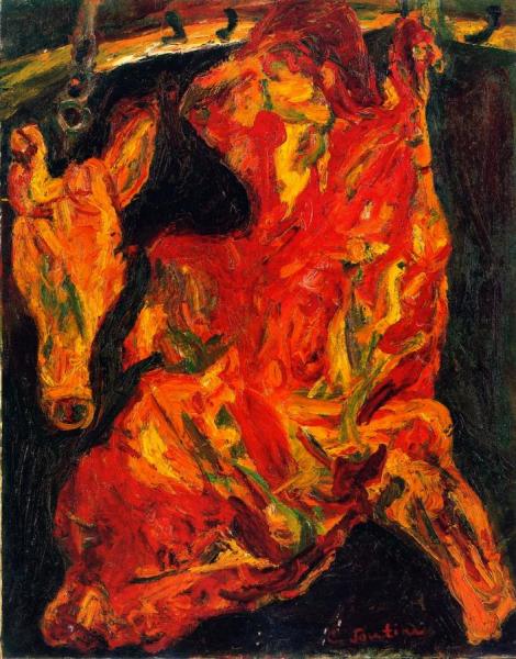 Side Of Beef And Calf's Head by Chaim Soutine