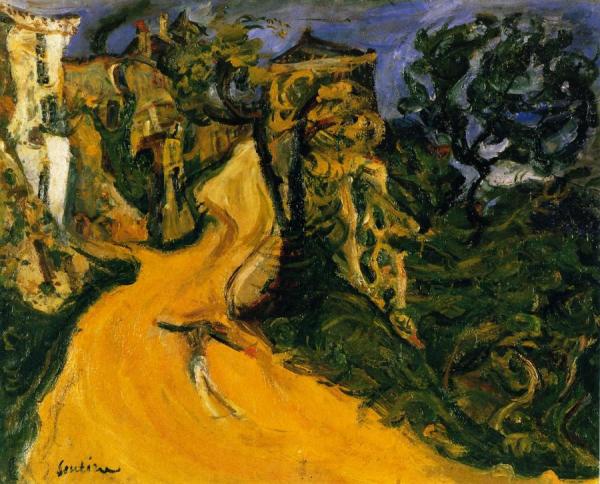 Steep Street At Cagnes by Chaim Soutine