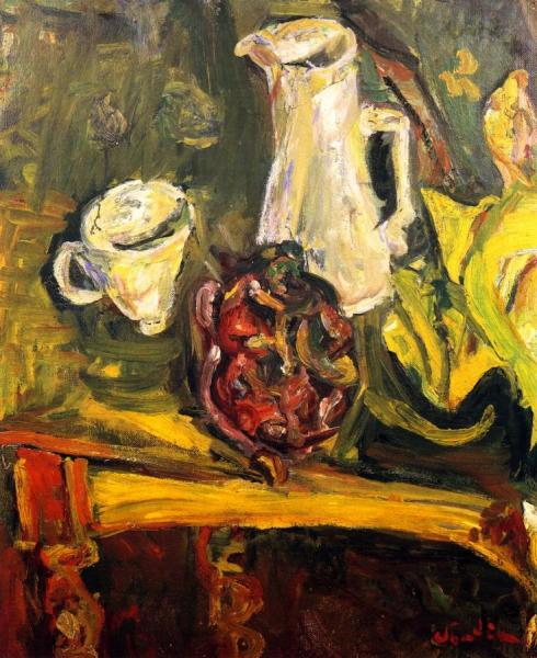 Still Life With Cabbage by Chaim Soutine
