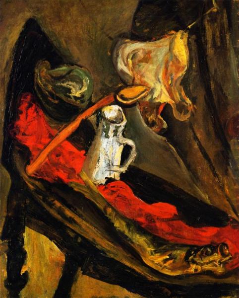 Still Life With Fish And Pitcher by Chaim Soutine