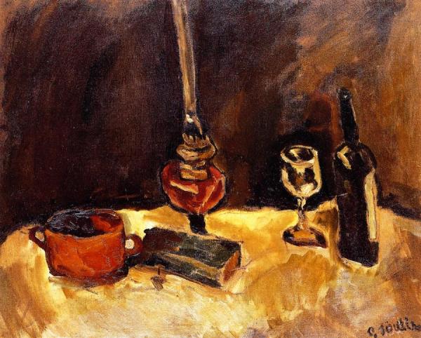 Still Life With Lamp by Chaim Soutine
