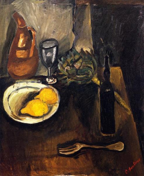 Still Life With Lemons by Chaim Soutine