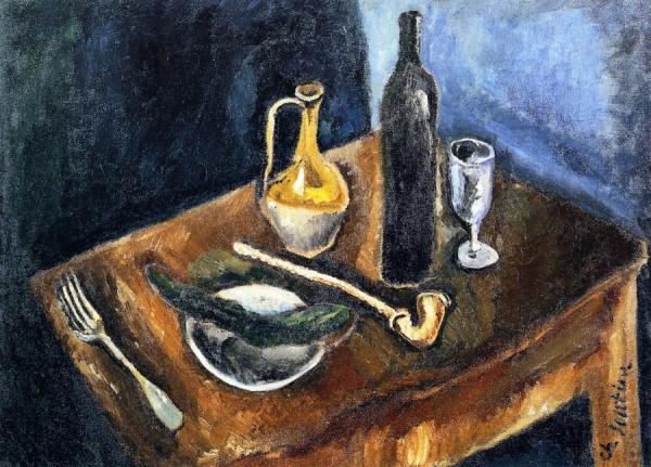 Still Life With Pipe by Chaim Soutine
