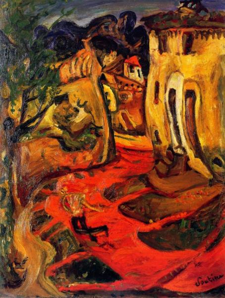 Street At Cagnes by Chaim Soutine