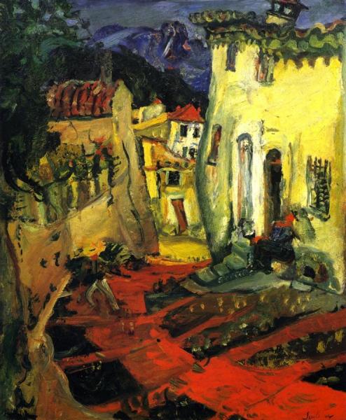 Street At Cagnes by Chaim Soutine