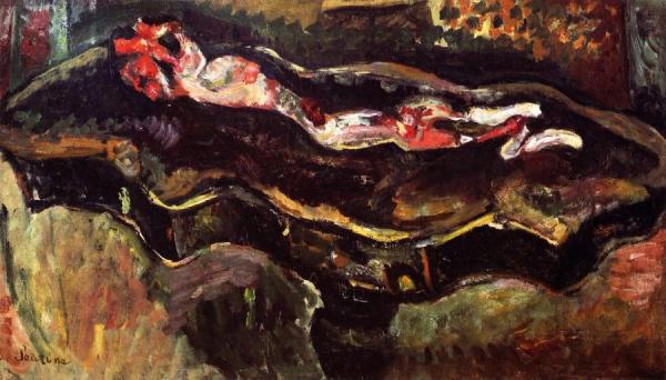 Table With Skinned Rabbit by Chaim Soutine Oil Painting Reproductions